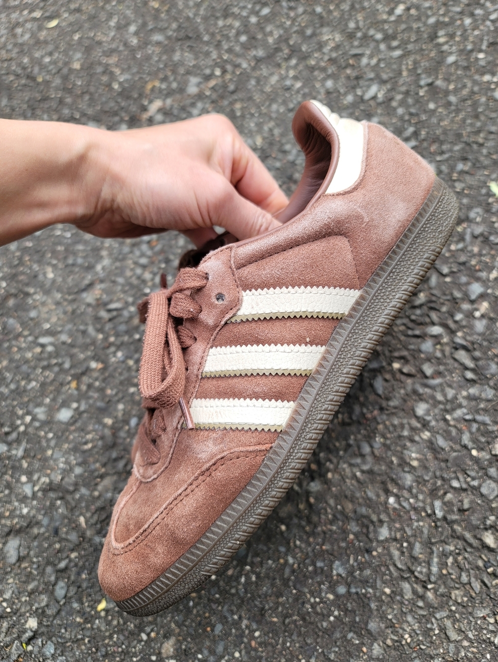 Adidas Samba OG Preloved Brown Suede Size 6 Pre-owned
